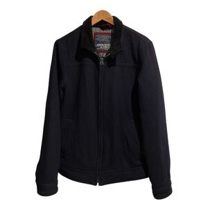 Abercrombie & Fitch Men’s Wool-Blend Jacket Navy Blue‎